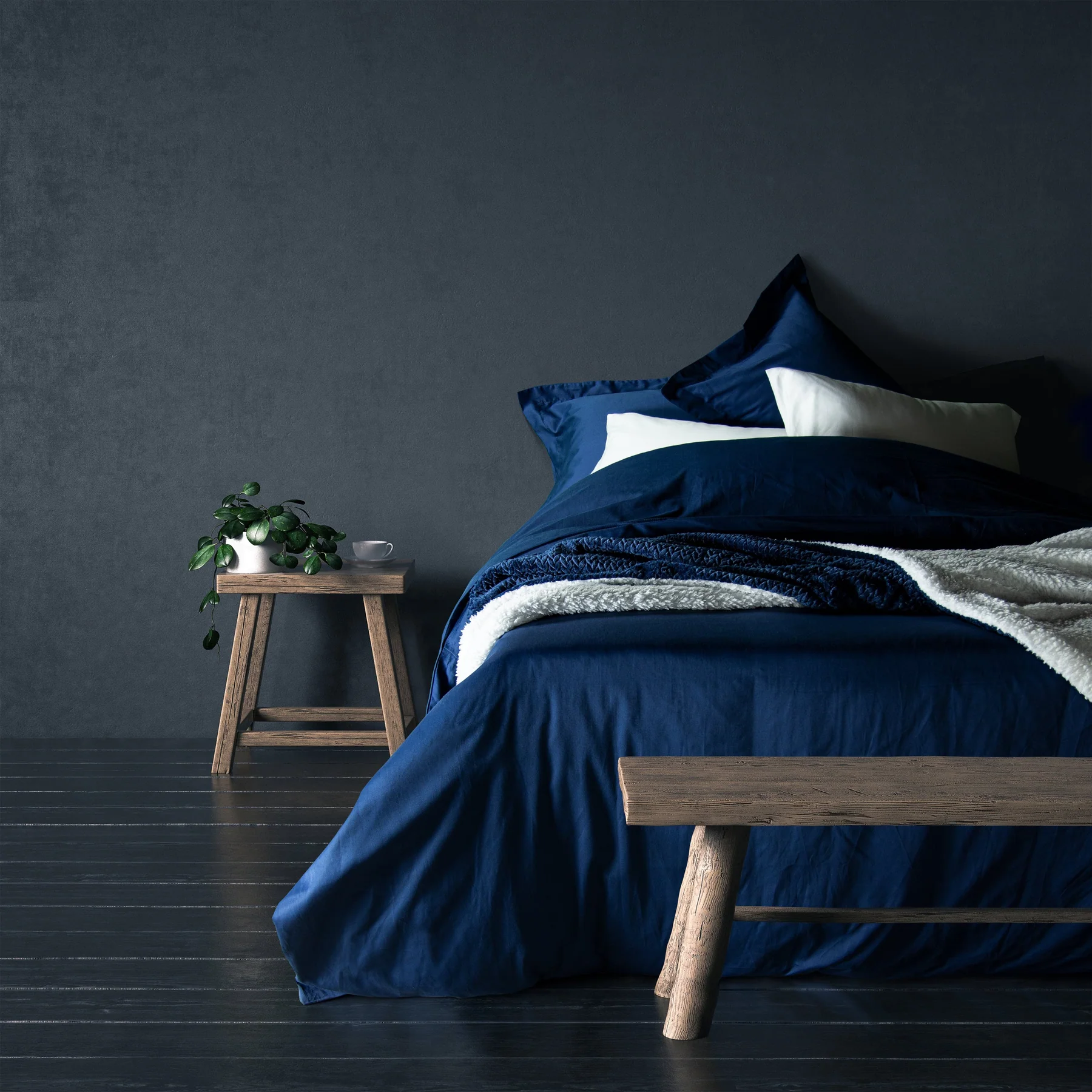 Luxury Cotton Premium Classic Combo Set- Blue